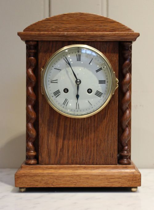 Light Oak Mantel Clock