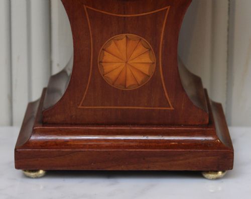 fig 1.  Solid Mahogany and Inlay Balloon Clock