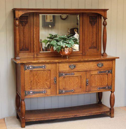 Oak Arts and Crafts Sideboard