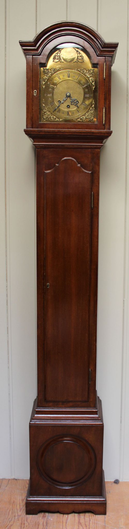 Mahogany Westminster Chime Grandmother Clock (Germany, 1910)