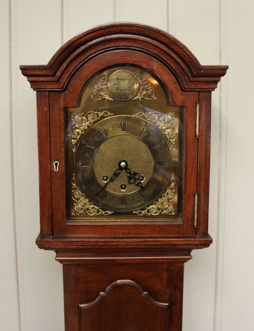 fig 1. Mahogany Westminster Chime Grandmother Clock (Germany, 1910)