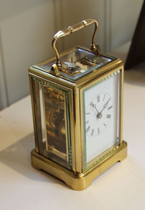 fig 1. Early Single Piece Timepiece Carriage Clock