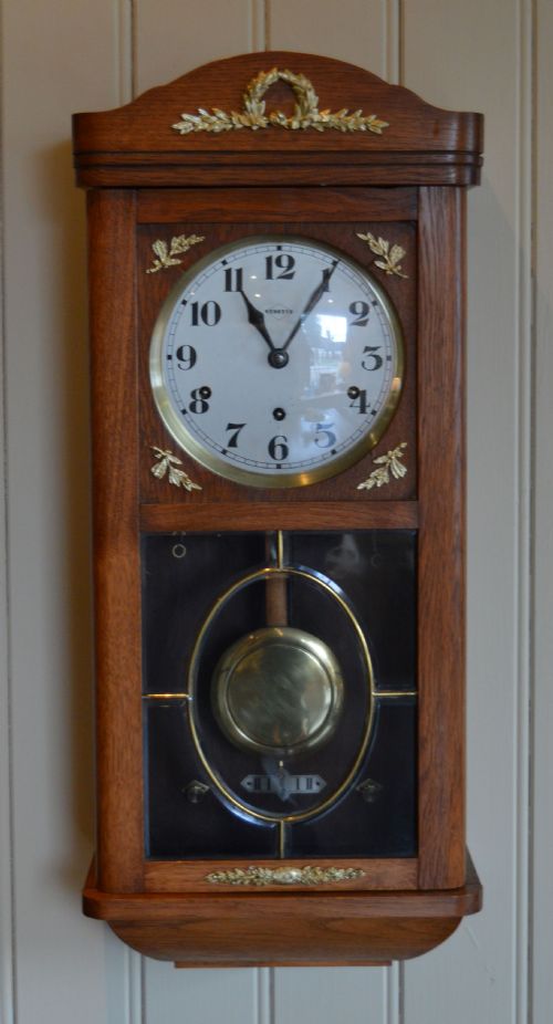 Westminster Chime Oak Wall Clock