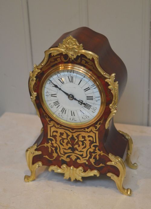 fig 1. French Tortoiseshell and Brass Inlay Mantel Clock