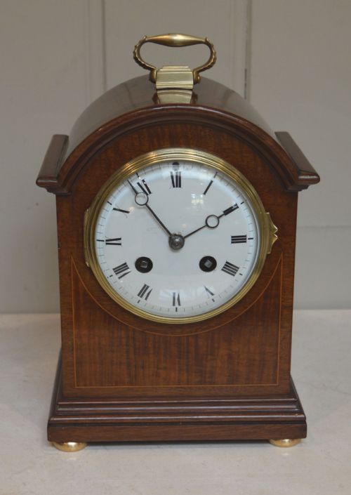 Edwardian Striking Mahogany Mantel Clock