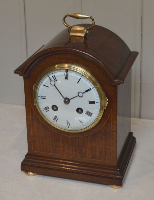 fig 1. Edwardian Striking Mahogany Mantel Clock