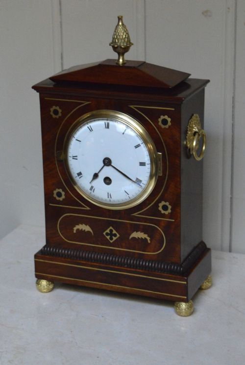 fig 1. Small Regency Chamfer Top Mantel Clock 