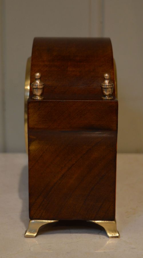 fig 1. Edwardian Mahogany and Inlay Mantel Clock