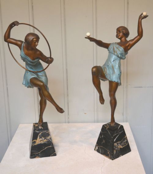 Pair of Art Deco Dancing Figures