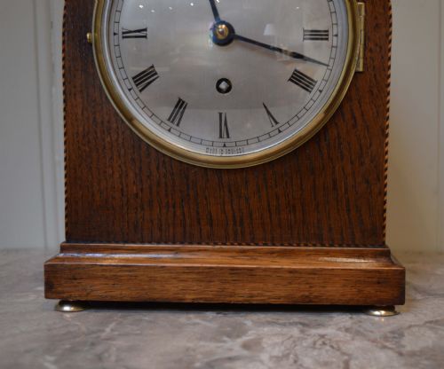 fig 1. Oak Arch Top Mantel Clock