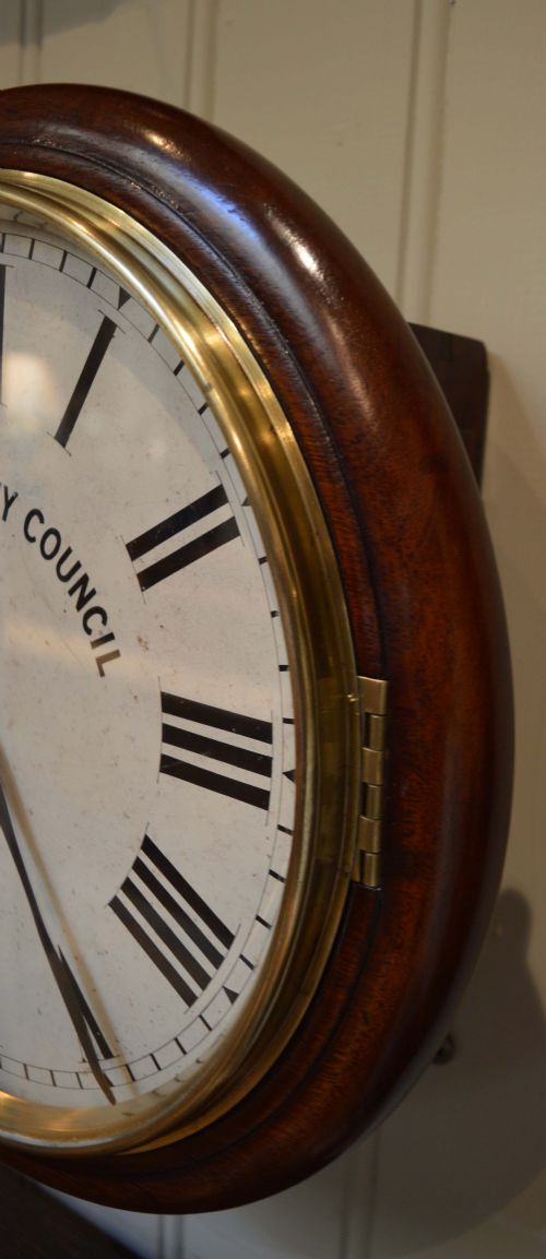 fig 2. Victorian Fusee Dial Clock with Interesting History (England, 1896)