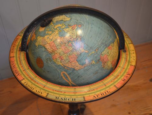 fig 1. Terrestrial Library Globe On Stand (New York, 1928 to 1929)