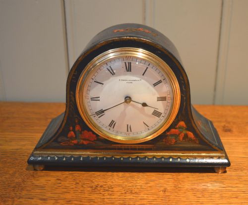 Blue Chinoiserie Mantel Clock