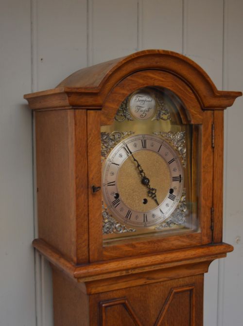 fig 1. Light Oak Grandmother Clock