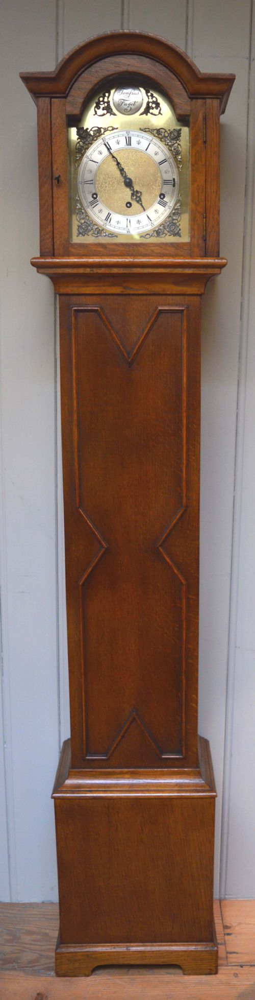 Light Oak Grandmother Clock