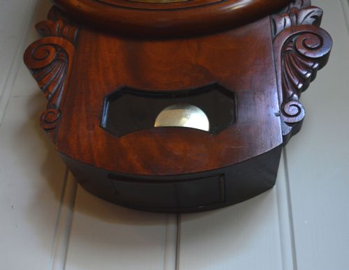 fig 1. Mahogany Drop Dial Wall Clock