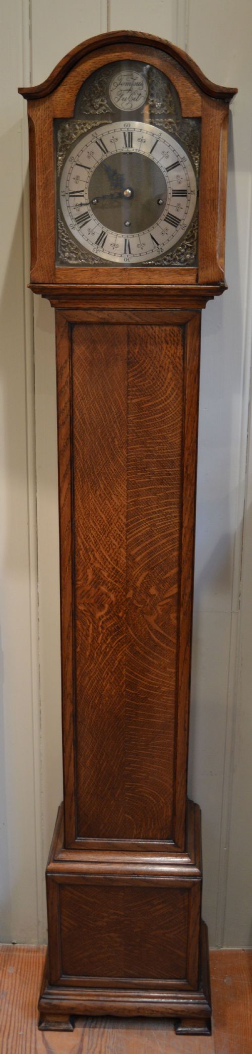 Oak Westminster Chime Grandmother Clock