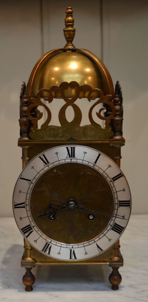 19th Century Striking Brass Lantern Clock