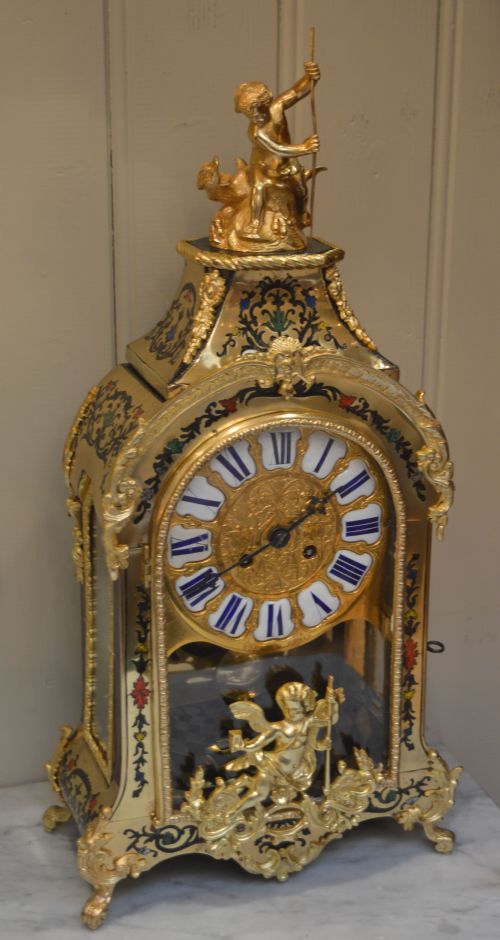 fig 1. French Brass and Tortoiseshell Bracket Clock (France, c. 1860)