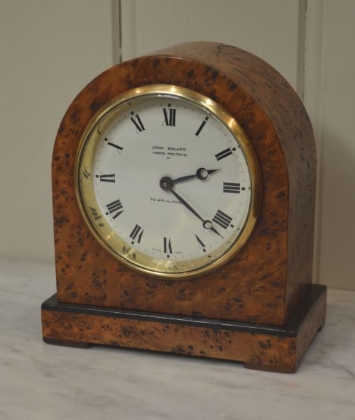 Small Birds Eye Maple Mantel Clock