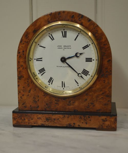 fig 1. Small Birds Eye maple Mantel Clock