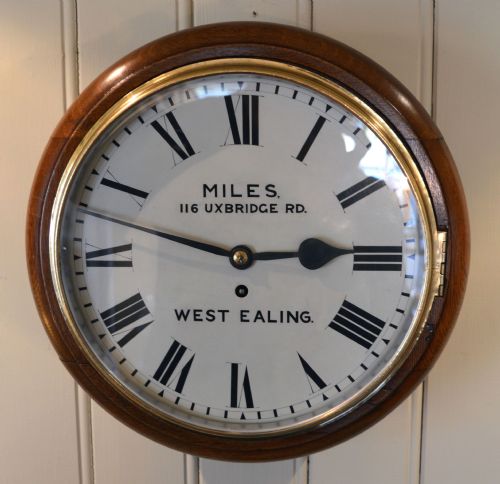 Oak Fusee Dial Wall Clock (England, C. 1910)