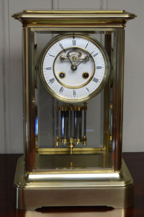fig 1. Large Bell Striking Four Glass Clock (France, c. 1880)