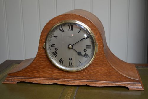 Westiminster Chime Napoleon Hat Mantel Clock (England, C. 1920)