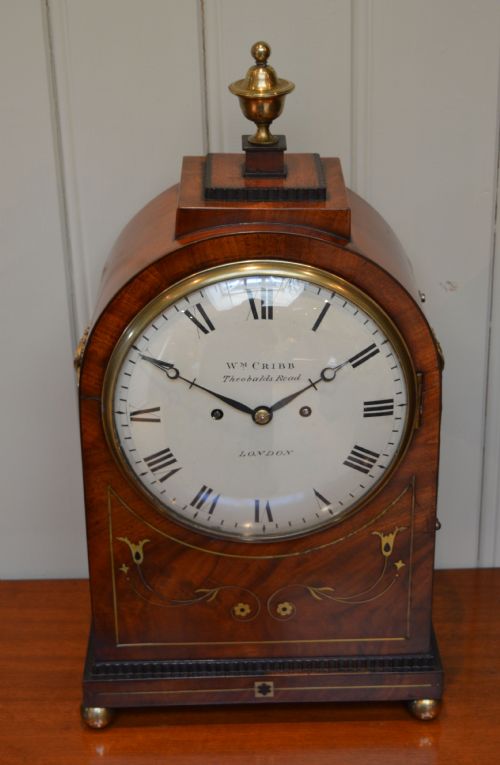 fig 1. Regency Mahogany Bracket Clock (London, c. 1830)