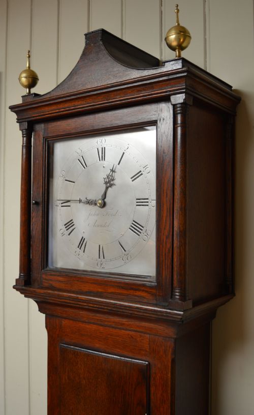 fig 2. 18th Century Cottage Longcase Clock (England, c. 1770)