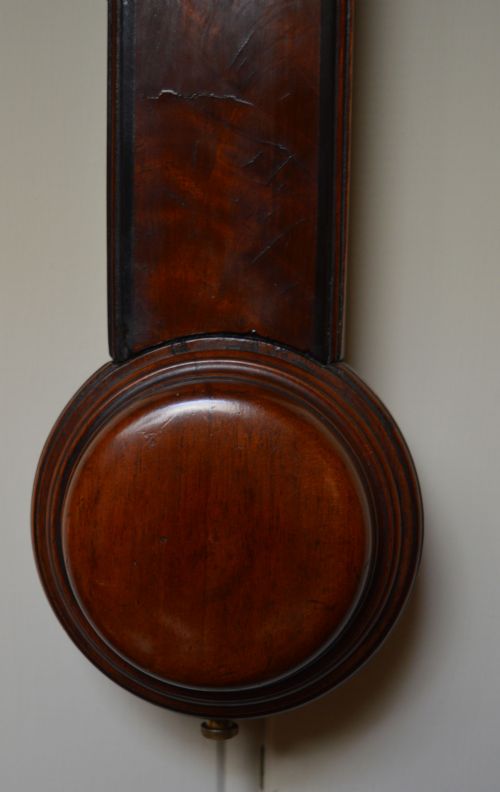 fig 2. Mid 19th Century Mahogany Stick Barometer (London, 1850 to 1852)
