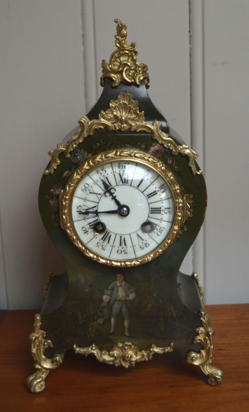 French Louis XVI Style Mantel Clock (France, C. 1880)