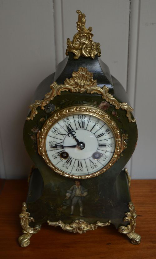fig 1. French Louis XVI Style mantel Clock (France, c. 1880)