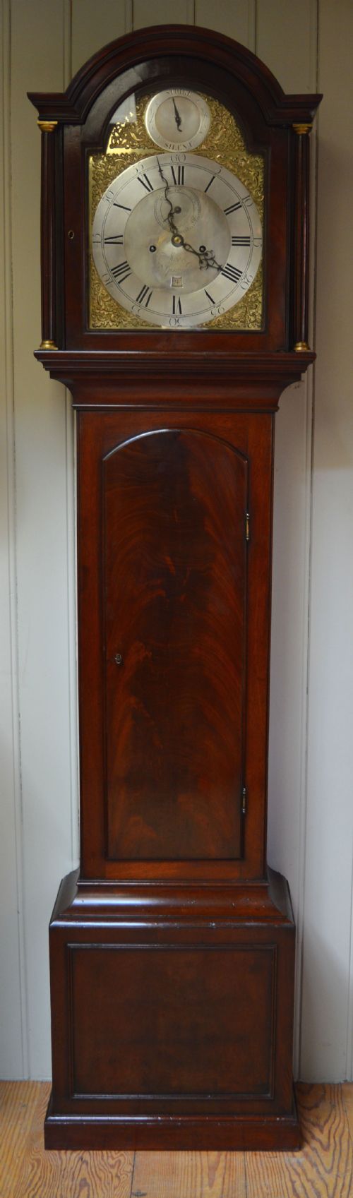 Small 18th Century Mahogany Longcase Clock (England, C. 1760)