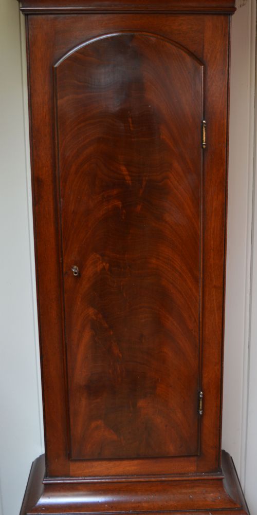 fig 1. Small 18th Century Mahogany Longcase Clock (England, c. 1760)