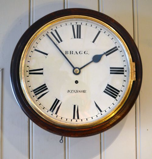 Late 19th Century Fusee Dial Clock - Bragg Windsor (England, C. 1890)