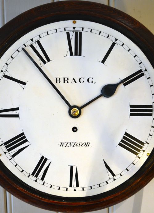 fig 1. Late 19th Century Fusee Dial Clock - Bragg Windsor (England, c. 1890)