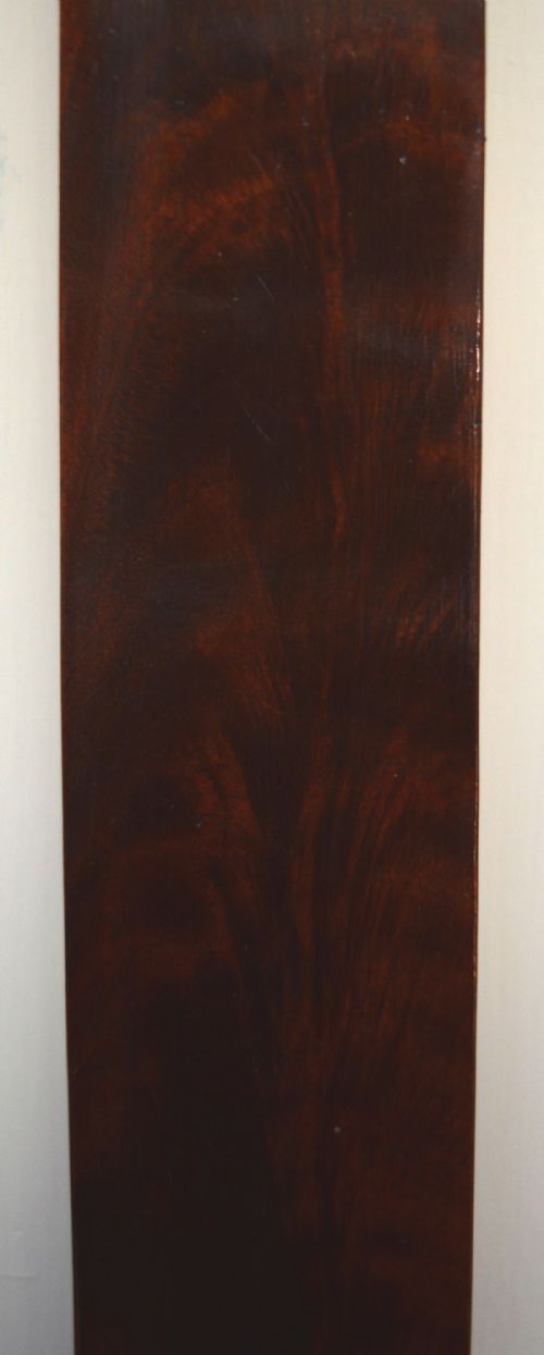 fig 1. Mid 19th Century Curl mahogany Stick Barometer (London, c. 1840)