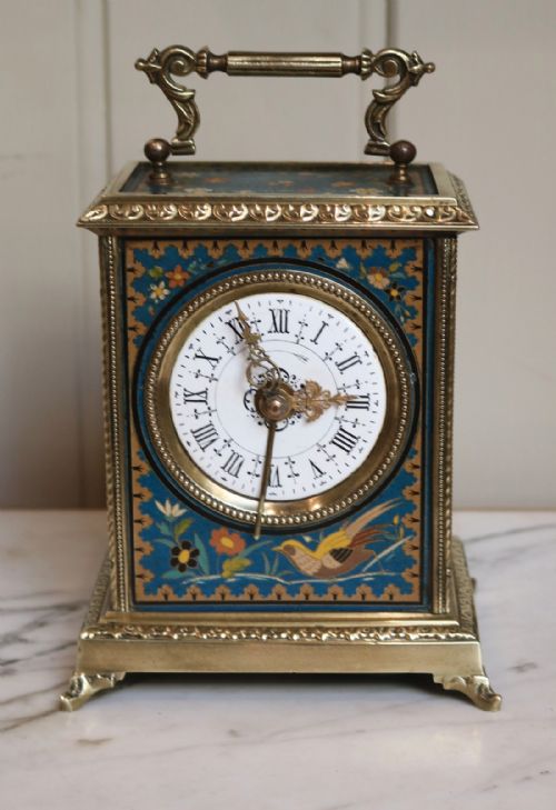 French Decorative Carriage Clock (France, C. 1890)