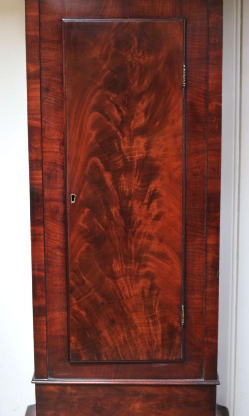 fig 1. Scottish Mahogany Architectural Longcase clock (Glasgow, c. 1830)