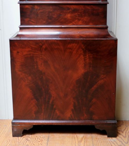 fig 2. Scottish Mahogany Architectural Longcase clock (Glasgow, c. 1830)