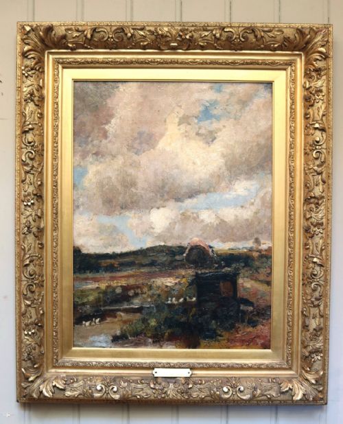"Cumulus Clouds" Oil on Canvas (England, C. 1880)