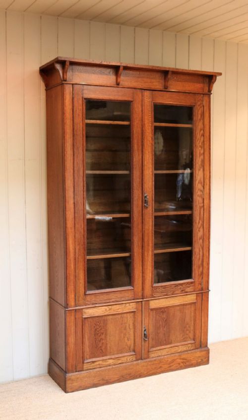 fig 1. Arts and Crafts Oak Bookcase