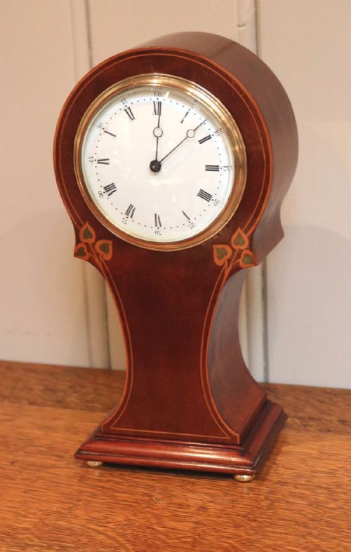 fig 1. Arts and Crafts Mahogany Balloon Clock (England and France, c. 1905)