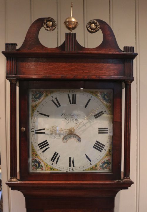 fig 1. Oak  Longcase Clock (England, c. 1820)