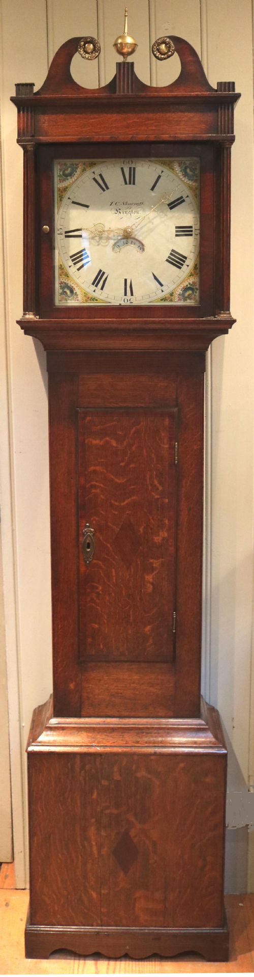Oak  Longcase Clock (England, C. 1820)