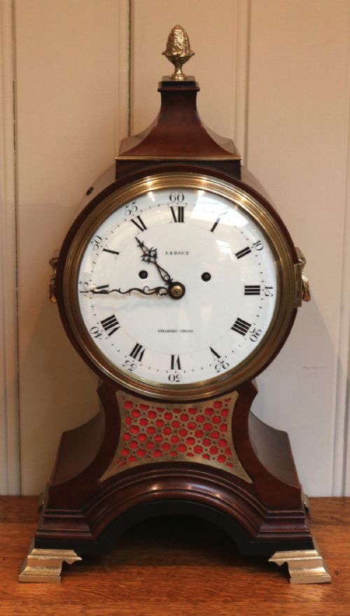 Georgian Mahogany Balloon Clock (England, C. 1790)