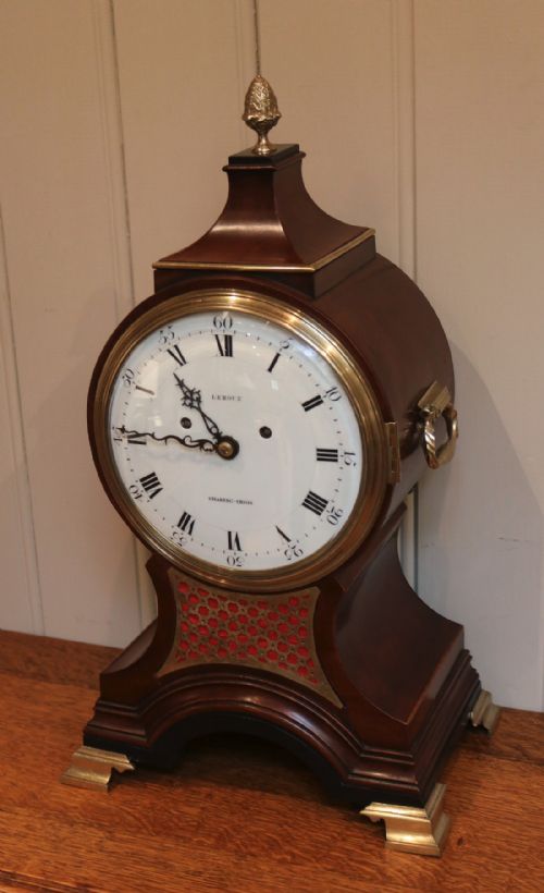 fig 1. Georgian Mahogany Balloon Clock (England, c. 1790)