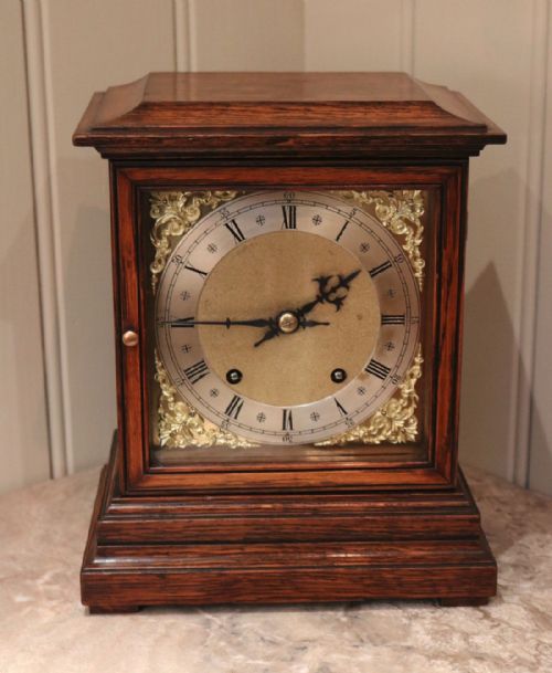 Oak Mantel Clock (Germany, C. 1890)