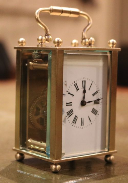 fig 1. Miniature Timepiece Carrige Clock (France, c. 1910)
